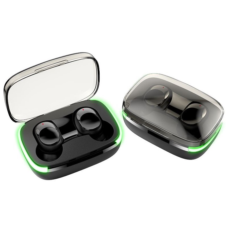 Fone de Ouvido Bluetooth, Fones de Ouvido Sem Fio Bluetooth 48H Play, Fones  de Ouvido Traseiros à Prova d'água, com Microfone, Display LED, para  Exercícios de Corrida Esportiva
